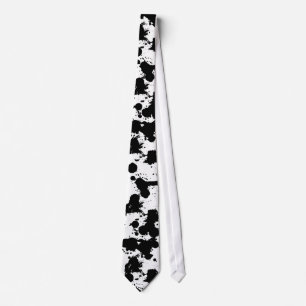 Black Splatters Unique Design Tie