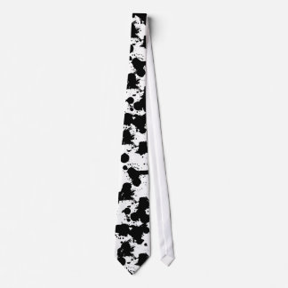 Black Splatters Unique Design Tie