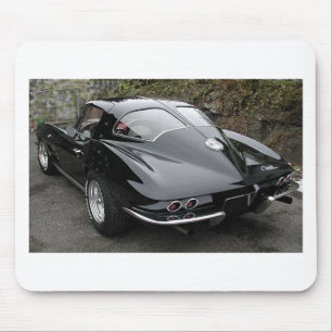 Black Split Window Classic Corvette Mouse Mat