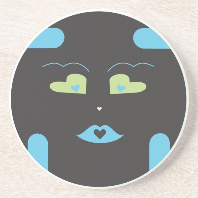 Black Sponap Coaster.ai Coaster (Front)