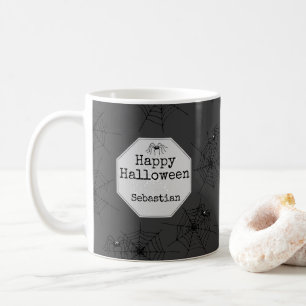Black Spooky Spider Halloween Mug
