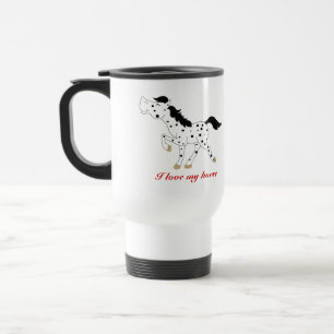 BLACK SPOT APPALOOSA COFFEE TRAVEL MUG CUSTOM