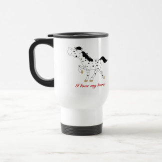 BLACK SPOT APPALOOSA COFFEE TRAVEL MUG CUSTOM