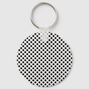 Black Spots Key Ring