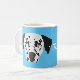 Black Spotted Dalmatian Dog Coffee Mug