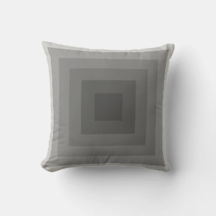 Black Square Geometric Cushion