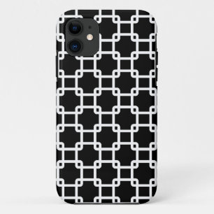 Black Square Link Pattern iPhone 5 Case
