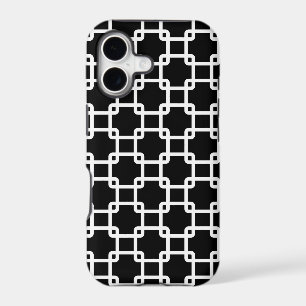 Black Square Link Pattern iPhone 5 Case