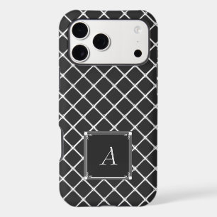 Black Square Pattern iPhone case