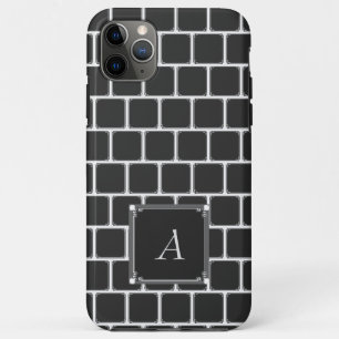 Black Square Pattern iPhone case