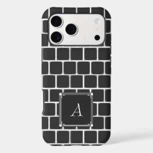 Black Square Pattern iPhone case
