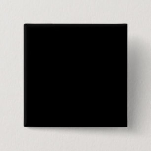 Black Square Pin-back Button