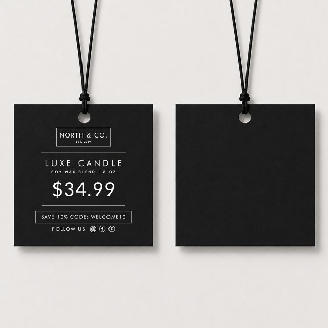 Black Square Price Hang Tag (Creator Uploaded)