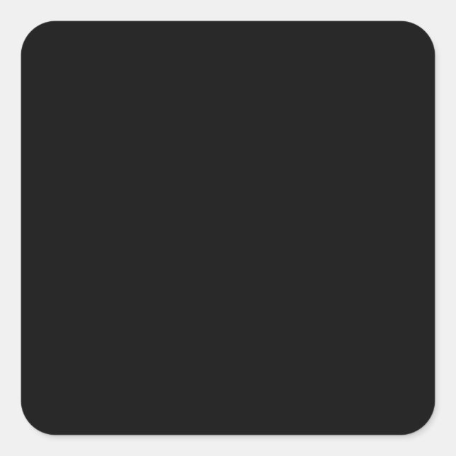Black Square Sticker (Front)