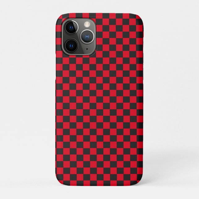 Black Squares Red Ladybug Colours Beetle Case-Mate iPhone Case (Back)