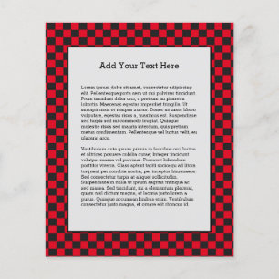 Black Squares Red Ladybug Colours Beetle Flyer