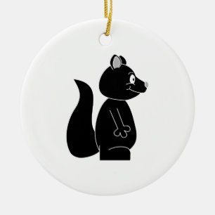 Black Squirrel. Ceramic Tree Decoration