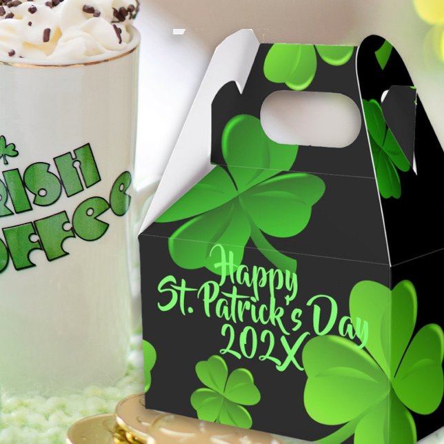 Black St. Patricks Day Covers Party Favour Boxes (Creator Uploaded)