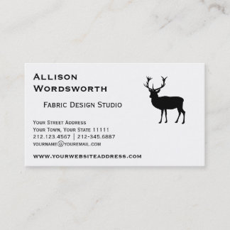 Black Stag - Bachelor or Stag Party Business Card