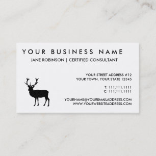 Black Stag - Bachelor or Stag Party Business Card