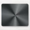 Black Stainless Steel Look Metal Pattern Mouse Pad