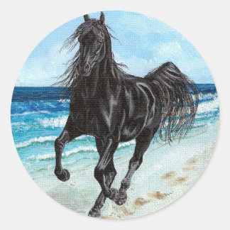 Black Stallion Arabian horse sticker