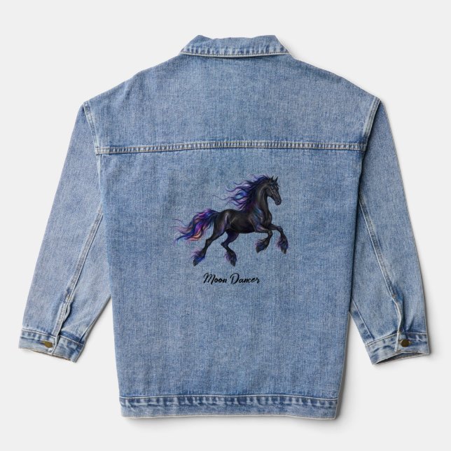 Black Stallion - Moon Dancer Denim  Jacket (Back)