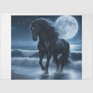 Black Stallion Moonlight Tissue Paper
