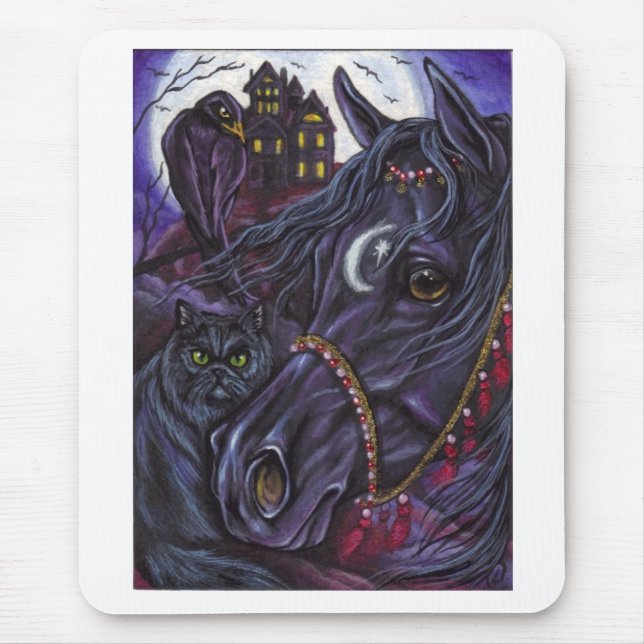 BLACK STALLION Persian Cat Mousepad (Front)