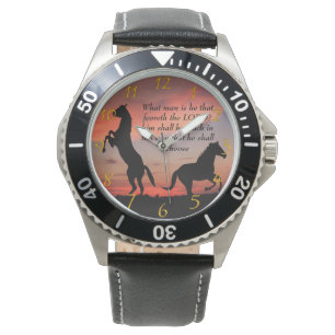 Black Stallone silhouette Watch