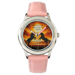 Black Stallone silhouette Watch
