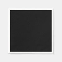 Black Standard Cocktail Paper Napkin