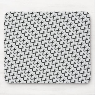 Black Standard Ribbon by Kenneth Yoncich Mouse Mat