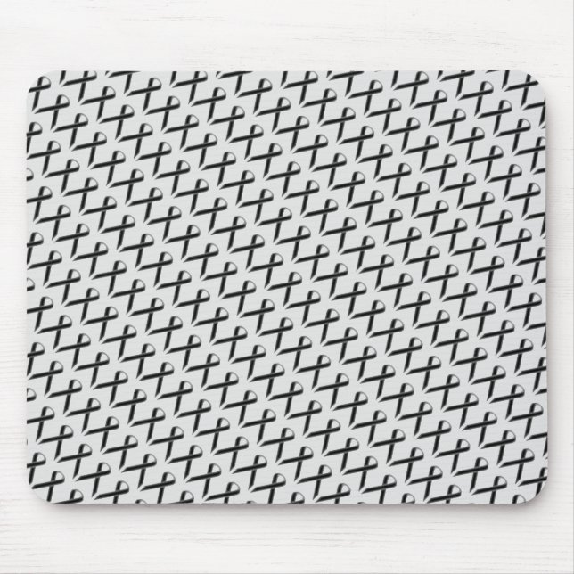 Black Standard Ribbon by Kenneth Yoncich Mouse Mat (Front)