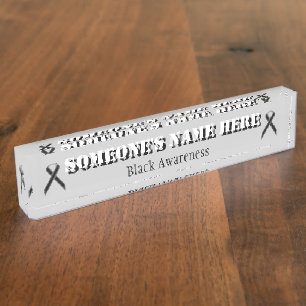 Black Standard Ribbon by Kenneth Yoncich Nameplate