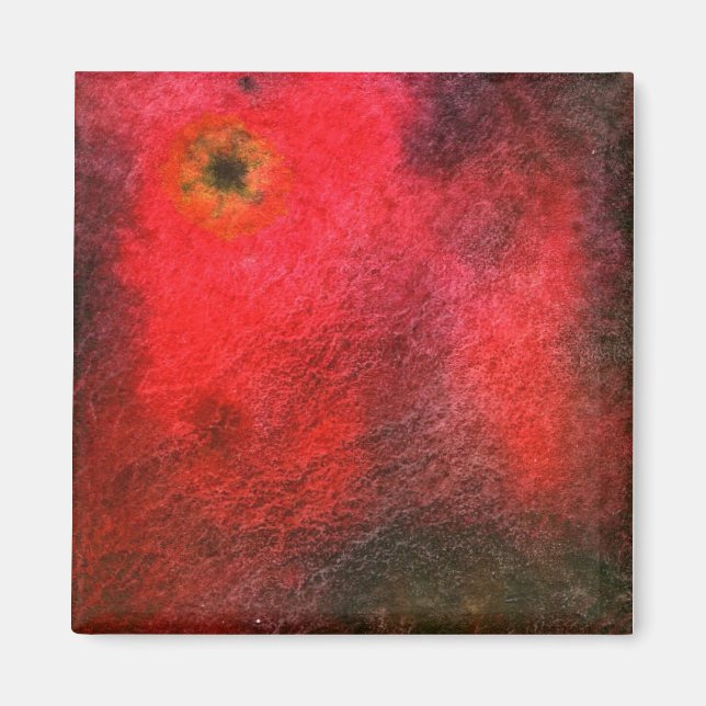 "Black Star" Abstract Art Magnet (Front)