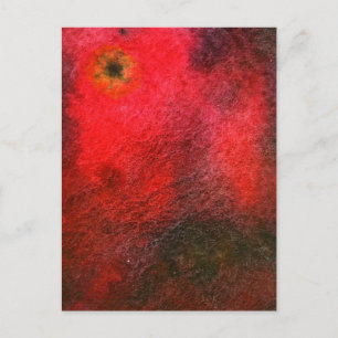"Black Star" Abstract Design Postcard