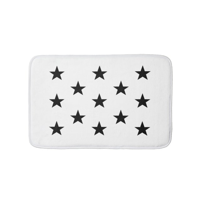 Black Star Bath Mat (Front)