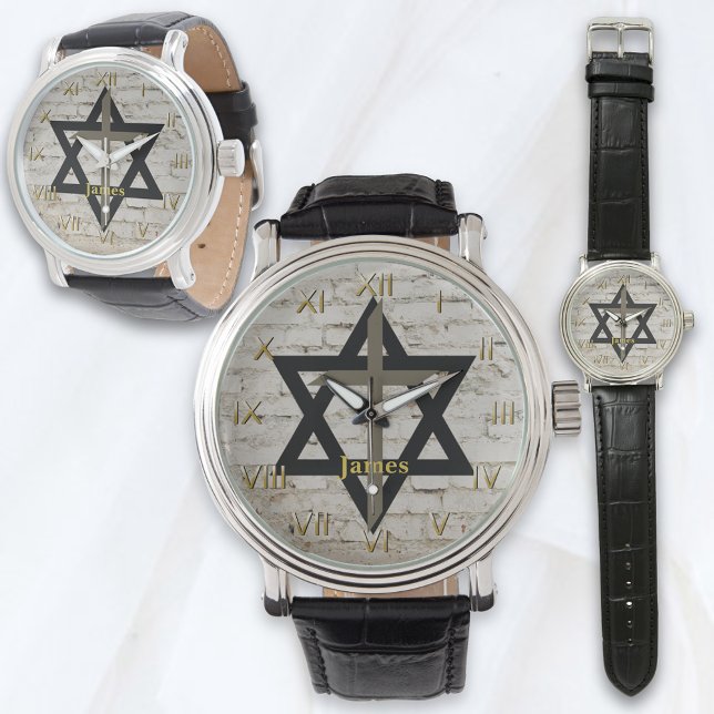 Black Star of David With Brown Cross Watch (Creator Uploaded)