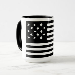 Black Star-Spangled Banner America Flag Mug