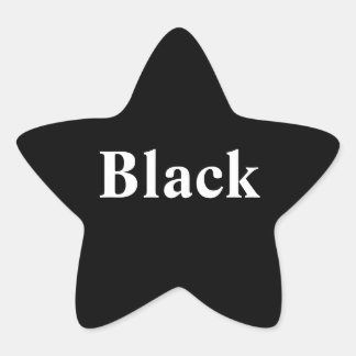Black star Sticker