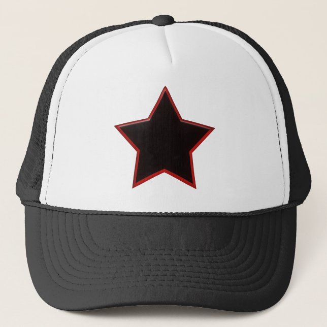 Black Star Trucker Hat (Front)