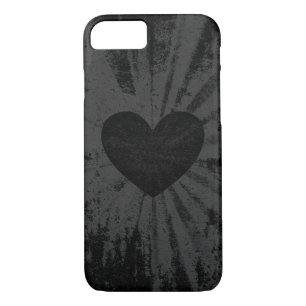 Black starburst valentine heart iPhone 8/7 case