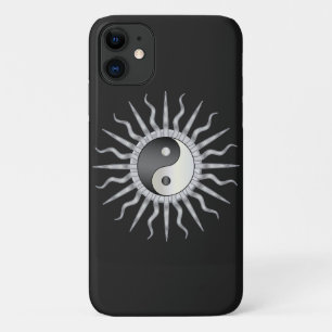 Black Starburst Yin Yang iPhone 11 Case