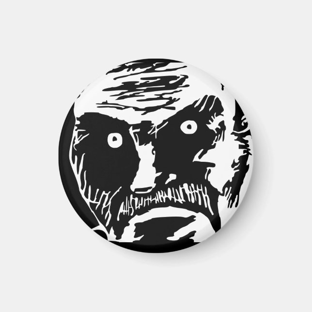 Black Stare Meme Magnet (retouched) (Front)