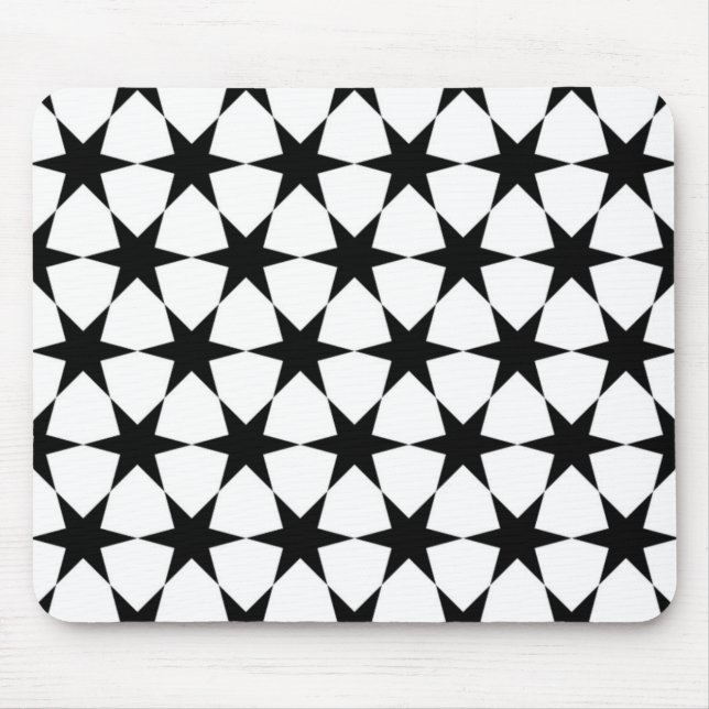 BLACK STARS MOUSE MAT (Front)