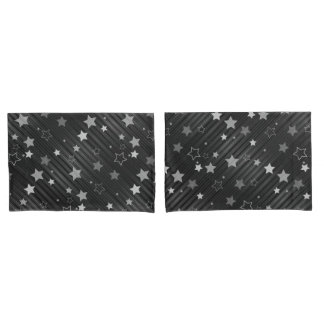 Black Stars Pattern Pillowcase