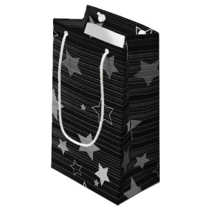 Black Stars Pattern Small Gift Bag