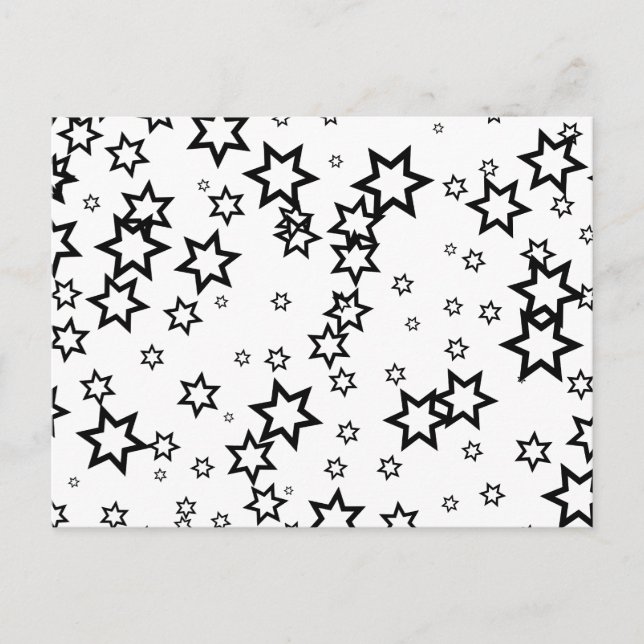 Black Stars Postcard (Front)