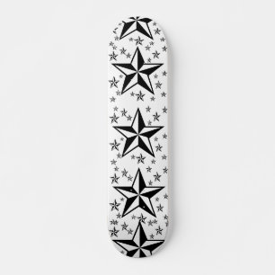 Black stars Skateboard